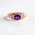 Anello in argento con Ametista Zambiana (SAELOCANA)