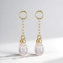 Ciondolo in argento con Quarzo Rosa