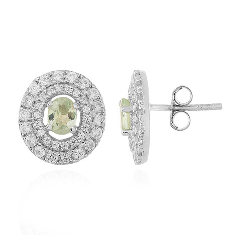 Boucles d'oreilles en argent et Alexandrite