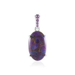 Zilveren hanger met een Purper kleurige mojave koper-turkoois (Faszination Türkis)