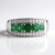 Anello in argento con Apatite Verde