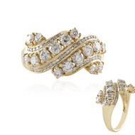Gouden ring met I2 (I) Diamanten (de Melo Gold)