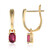 Boucles d'oreilles en or et Rubellite (Tenner Diniz)