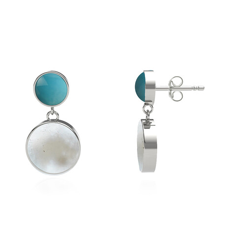 Boucles d'oreilles en argent et Nacre