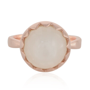 Anello in argento con Pietra di Luna Bianca