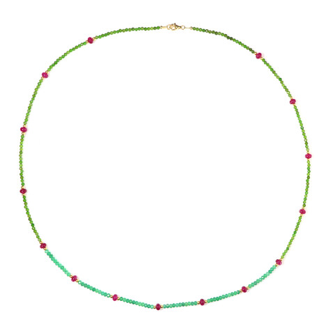 Collana in argento con Quarzo Ciliegia (Riya)