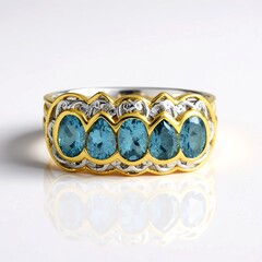 Anello in argento con Acquamarina