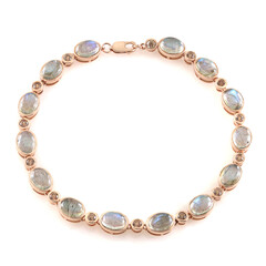 Green Maniry Labradorite Silver Bracelet (KM by Juwelo)