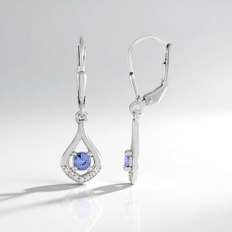 Orecchini in argento con Tanzanite