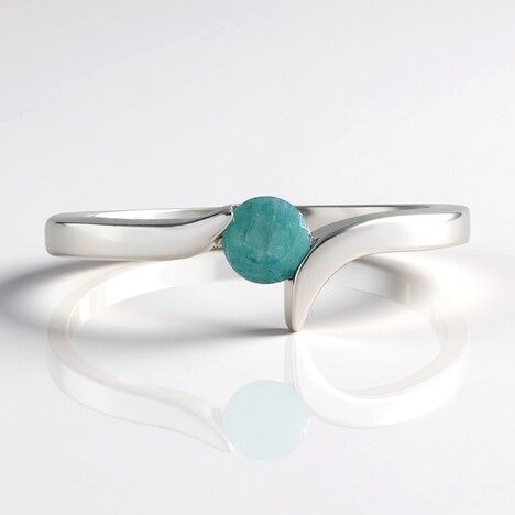 Anello in argento con Grandidierite