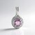 Ciondolo in argento con Kunzite
