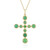 Zilveren halsketting met een chrysopraas (KM by Juwelo)