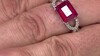 Anillo en plata con Rubí de Bemainty