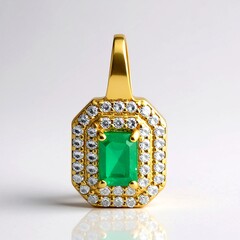 Ciondolo in argento con Smeraldo Zambia