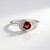 Anello in argento con Granato Mozambico