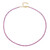 Ceylon Pink Sapphire Silver Necklace
