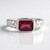 Anello in argento con Rubino Bemainty