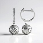 Orecchini in argento con Zircone (Ornaments by de Melo)