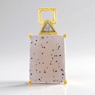 Pendentif en argent et Agate étincelante