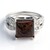Anello in argento con Ossidiana Mogano