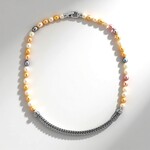 Collana in argento con Perla d'Acqua Dolce Bianca (TPC)