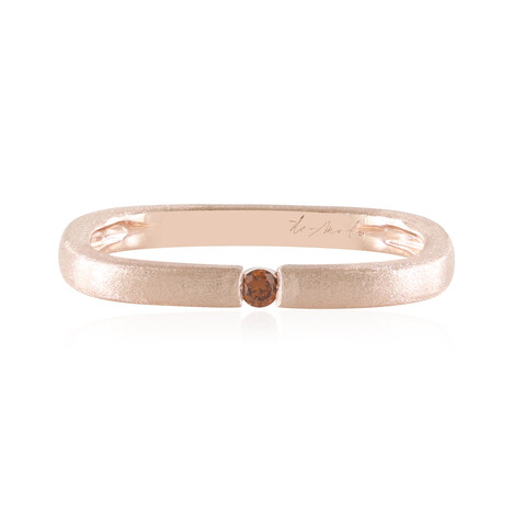 Zilveren ring met een I2 Rode Diamant (de Melo)