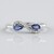 Anello in argento con Zaffiro Ceylon Blu (non riscaldato)