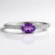 Marokkanischer Amethyst-Silberring