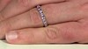 Anillo en plata con Zafiro púrpura de Ceilán