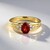 Anello in oro con Rubino Tanzania