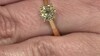 Anillo en plata con Diamante chocolate I2