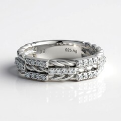 Anello in argento con Zircone