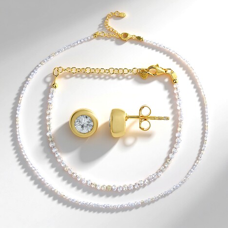 Parure in argento con Zircone