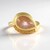 Anello in argento con Pietra di Luna Pesca (KM by Juwelo)