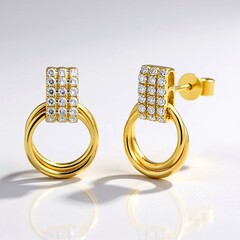 Orecchini in oro con Diamante SI1 (H) (CIRARI)