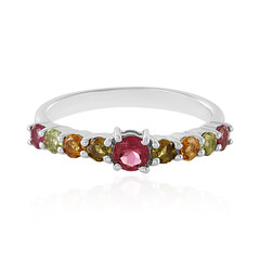 Anello in argento con Tormalina Rosa