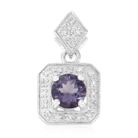 Ciondolo in argento con Quarzo Mirtillo