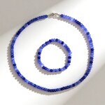 Parure in argento con Quarzo Blu Royal