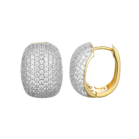 Orecchini in argento con Zircone (Adela Silber)