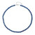 Collar en plata con Hematita azul