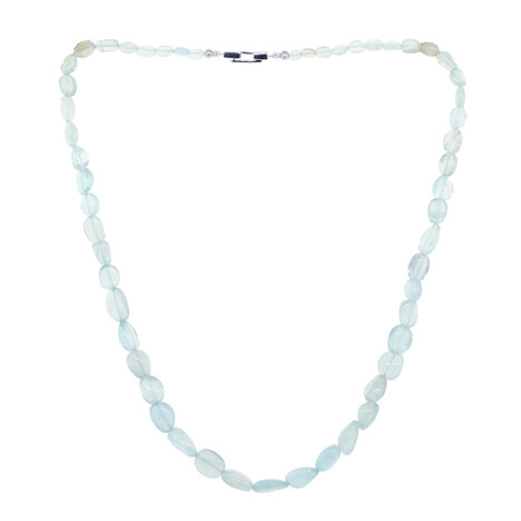 Aquamarin-Silberhalskette