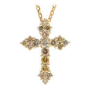 SI2 Fancy-Brillant-Goldhalskette (CIRARI)