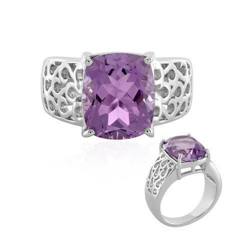 Bague en argent et Quartz azur