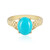 Sleeping Beauty-Türkis-Goldring