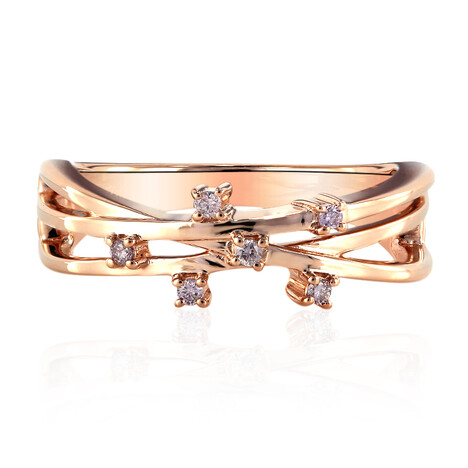 Anello in oro con Diamante Rosa d'Argyle I3 (Mark Tremonti)