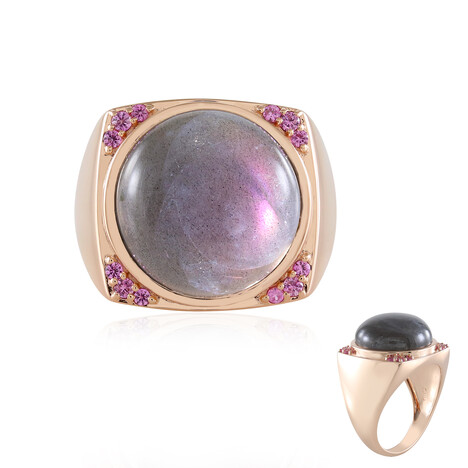Anello in argento con Labradorite Porpora Maniry (KM by Juwelo)