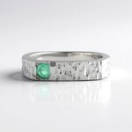Anello in argento con Smeraldo Russo