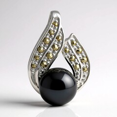Ciondolo in argento con Perla Tahitiana (Annette classic)