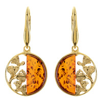 Boucles d'oreilles en argent et Ambre baltique