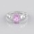Anello in argento con Kunzite